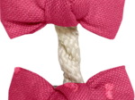 Barrettes clic-clac petits noeuds plumetis rose fuchsia
