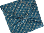 Furoshiki grand 73 x 73 cm eventail or vert