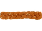 Barrette cheveux tressée paille dorée caramel