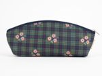 Trousse scolaire tartan fleuri