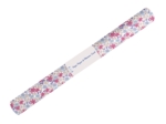 Coupon tissu enduit de 35cm  ex2304 badiane fuchsia blanc