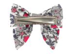 Barrette Mini Noeud Papillon serenade rouge gris