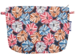 Pochette tissu anémones rayées