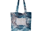 Sac tote bag feuillage marine