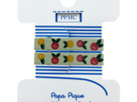 Petite barrette croco agrumes pop