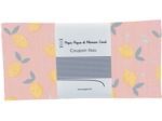 Coupon tissu 50 cm citron jaune rose ex1057
