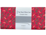 Coupon tissu 50 cm ex2252 houx rouge
