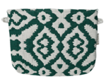 Pochette tissu jacquard vert