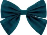 Barrette noeud papillon bleu vert