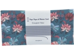 Coupon tissu 50 cm ex2232 nénuphar bleu