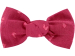 Barrette petit noeud plumetis rose fuchsia