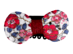 Barrette Noeud Anti-Glisse rouge corolle
