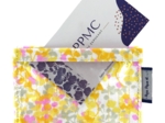 Porte badge mimosa jaune rose