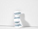Petite barrette mini bonbon rayé bleu blanc