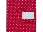 Protège carnet de santé pois rouge