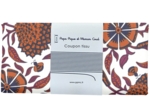 Coupon tissu 50 cm ex2611 indienne fleurie caramel