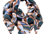 Foulard pompon vague d'automne