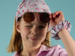 Bandeau fichu Enfant rose grenadine