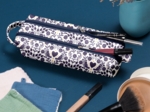 Trousse double compartiment scandinavia bleu