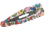 Barrette clic-clac tissu mille et une fleurs