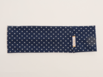 Bandeaux jersey pois blanc marine