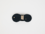Barrette Noeud Anti-Glisse gaze pois or noir
