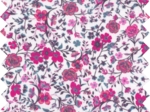 Tissu coton au mètre ex2229 lianes fuchsia