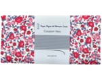 Coupon tissu 50 cm rouge corolle