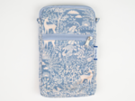 Pochette téléphone matelassée toile de biche