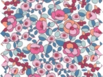 Coupon tissu 1 m boutons rose
