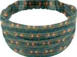 Bandeau fichu Enfant eventail or vert