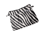 Mini pochette plissée zèbre