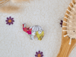 Barrette Eléphanteau tutti fleuri