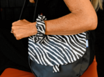 Rabat petite besace zèbre