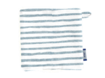 Carré Démaquillant Lavable rayé bleu blanc
