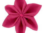 Barrette fleur étoile 4 fuchsia