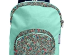 Petit sac à dos  fleur mentholé