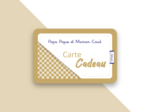 Carte cadeau envoyée par e-mail