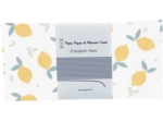 Coupon tissu 50 cm citrons jaune blanc ex1056