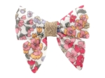 Barrette Mini Noeud Papillon porcelaine rosée