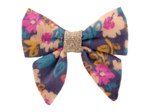 Barrette Mini Noeud Papillon hippie fleurie