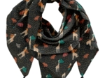 Foulard pompon palma girafe