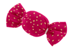 Petite barrette mini bonbon fuchsia pailleté