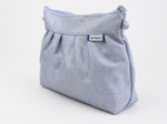 Pochette plissée jean irisé