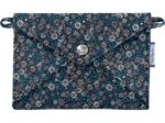 Petite pochette enveloppe paquerette marine