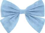 Barrette noeud papillon oxford ciel