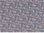 Tissu enduit  au mètre london fleuri