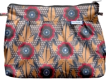 Pochette plissée fleurs de savane