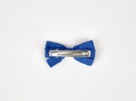 Barrette noeud ruban bleu navy