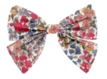 Barrette noeud papillon porcelaine rosée